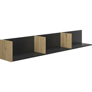 Gami RAFAEL Wandregal 160 x 24 x 24 cm Schwarz