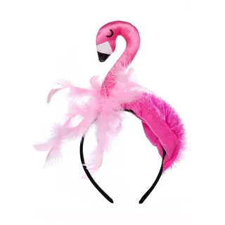 KRYMSON Flamingo-Stirnband - Lustiger Karnevals-Kopfschmuck für Halloween, Partys und Cosplay