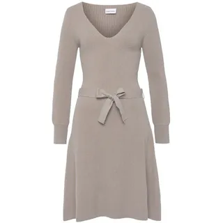 LASCANA Strickkleid Damen Beige 36