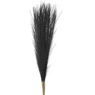 QUARKZMAN 12 Stück künstliches Pampasgras, 21"/55cm Dekoration aus Fake Pampasgras für Wohnzimmer, Party, Wandvase, Hochzeit, Schwarz