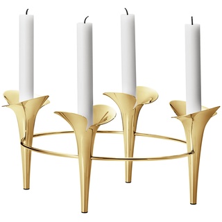 Georg Jensen - Bloom Botanica Kerzenhalter, gold