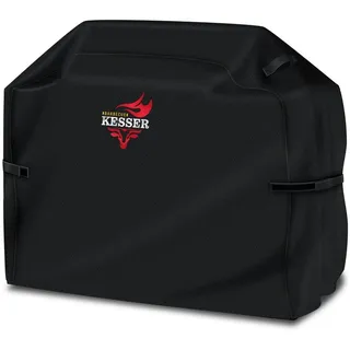 KESSER Grill-Schutzhülle, Premium BBQ Grillabdeckung Gasgrill Grillhaube Abdeckung Wet schwarz 152 x 71 x 112 cm (BxTxH) | 152 cm x 71 cm x 112 cm