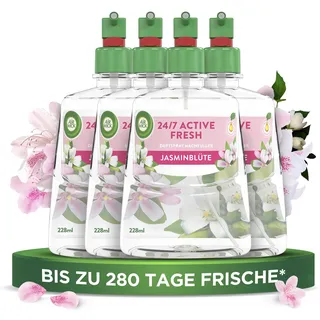 Airwick Raumduft Active Fresh Jasminblüte 4 x 228 ml
