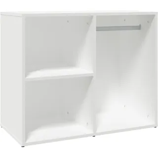 vidaXL Regal für Schminktisch, Ankleideschrank mit viel Stauraum, Schmuckschrank für Schlafzimmer Wohnzimmer, Aufbewahrungsschrank Schrank, Weiß Holzwerkstoff