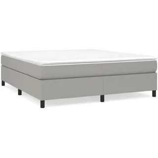 vidaXL Boxspringbett 160 x 200 cm Hellgrau