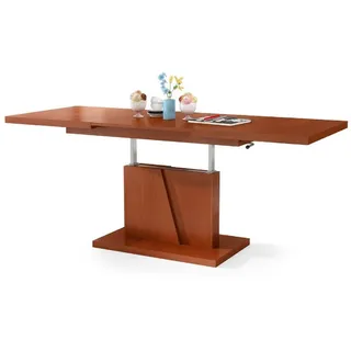 Mazzoni Couchtisch Grand Noir Kirschbaum stufenlos höhenverstellbar ausziehbar 120-180cm, Funktionstisch, Wohnzimmertisch, Tisch, Esstisch, Sofatisch beige