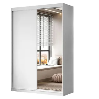 Lukmebel Schiebetürenschrank Camaro II 150 x 215 x 59 cm Weiß