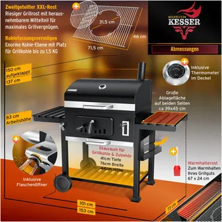 Kesser Holzkohlegrill 26067