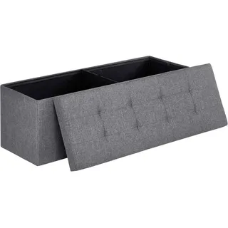 Songmics Sitzwürfel 110 x 38 x 38 cm Grau