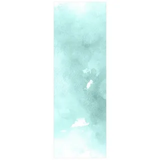 Bilderdepot24 Teppich Teppich Vinyl Flur Küche Muster funktional lang modern, Läufer - türkis glatt, nass wischbar (Schmutz, Tierhaare) Saugroboter & Bodenheizung geeignet grün 60 cm x 180 cm
