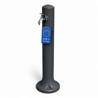 YourCasa Gartenbrunnen Monolith Wassersäule Garten 90cm Granit-Optik, Made in Europe schwarz