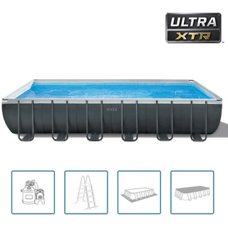 Intex Swimmingpool-Set Ultra XTR Frame Rechteckig 732 x 366 x 132 cm