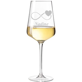 Leonardo Weinglas Puccini mit Gravur personalisiert mit Namen oder Text – Wein-Glas Weißweinglas 560 ml Geschenkidee - Wein Geschenke - Hochzeitsgeschenke für Frauen & Männer Valentinstag