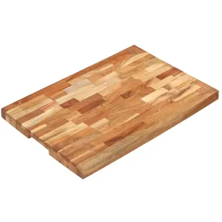 vidaXL Hackblock Holz 1 60 x 40 x 4 cm Braun
