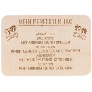Spruchreif® Frühstücksbrett Holz-Frühstücksbrettchen · Brotzeitbrett mit Gravur · Geschenk Hobby