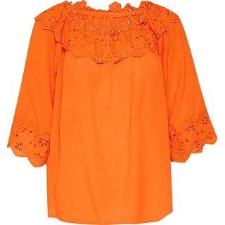Cream Bluse in Orange - 38