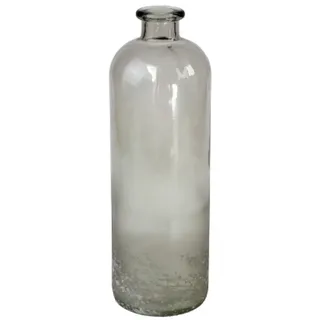 Bodenvase Bottle, grau-gefrostet Glas, 11x33 cm