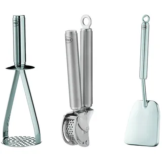 RÖSLE Kochbesteck-Set Küchenhelfer-Trio silberfarben