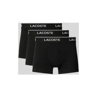 Trunks mit elastischem Label-Bund im 3er-Pack, Black, M