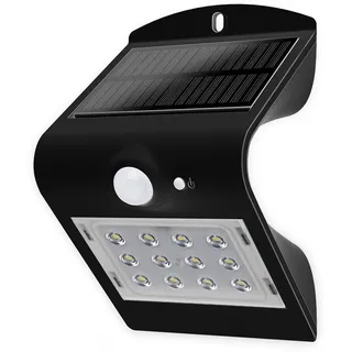 Blulaxa Solarleuchte Kunststoff 1,5 W 220lm inkl. Akku schwarz