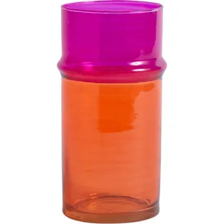 Moroccan Vase 20,5 cm orange-rosa