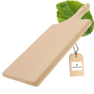 HOFMEISTER® Schneidebrett aus Holz, 38 cm, schont hochwertige Klingen, verrutscht nicht, antibakterielle Eigenschaft, großes Küchenbrett für scharfe Messer