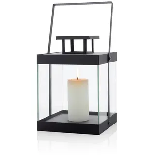 BLOMUS Laterne Metall Glas 20,5x30,5x21 cm 1 Stück schwarz