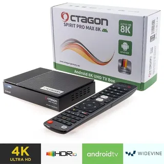Octagon Spirit Pro Max 8K UHD Android TV 11 Media Streaming Box