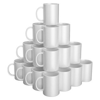 Cricut Kaffeebecher Ceramic Mug Blank 2008943, Keramik, weiß, 340ml, 36 Stück