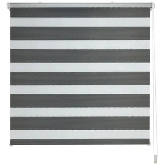 Doppelrollo KIAN, Bruno Banani, Lichtschutz, ohne Bohren, freihängend, Klemmfix, Klemmfix Doppelrollo- NEUHEIT! grau 100 cm x 150 cm