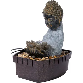 dobar Kleiner Polyresin-Brunnen m. Pumpe+Licht - versch. Ausführungen