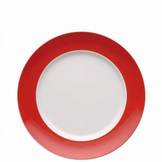Thomas Porzellan Speiseteller Speiseteller 27 cm - SUNNY DAY New Red - 1 Stück, (1 St), Porzellan, spülmaschinenfest und mikrowellengeeignet rot