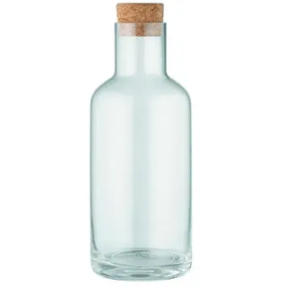 blomus Wasserkaraffe -HYDRA- Karaffe aus Glas, mit Korkdeckel, Wasserkrug, (1x Karaffe inkl. Korkdeckel), mundgeblasenes Glas, verschiedene Größen, raffinierte Eleganz weiß 500 ml