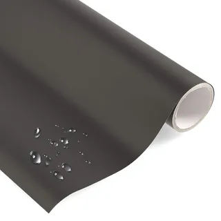timalo® Klebefolie Uni MATT ANTHRAZIT - selbstklebende Möbelfolie Dekofolie grau Vinyl Folie - Made in Germany (Meterware am Stück, je 1 Meter x 63 cm)