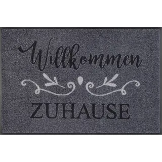 Wash+Dry Willkommen Zuhause 50 x 75 cm Grau