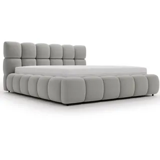 GRAINGOLD Polsterbett Grau, Textil, 180x200 cm, Schlafzimmer, Betten, Polsterbetten