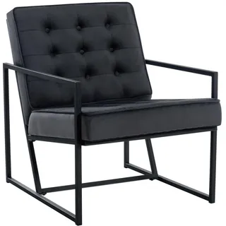 CLP Lounger Avon Samt 63 x 79,5 x 83 cm Grau