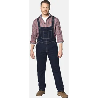 Latzjeans JAN VANDERSTORM "Latzhose KEARON", Herren, Gr. 74, N-Gr, blau (dunkelblau), Obermaterial: 98% Baumwolle CO. 2% Elasthan EL., Hosen