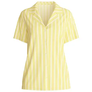 CALIDA Kurzarmshirt Favourites Ocean Damen (1-tlg) hochwertige Baumwolle, atmungsaktiv, leichte Qualität gelb XS (36/38)