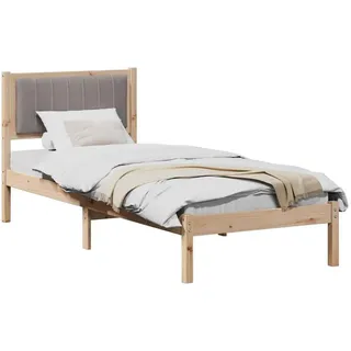 vidaXL Bettgestell 80 x 200 cm Taupe