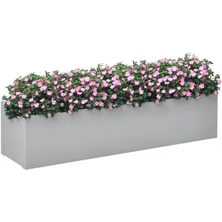 Outsunny Blumenkasten 91 x 22 x 22 cm Grau