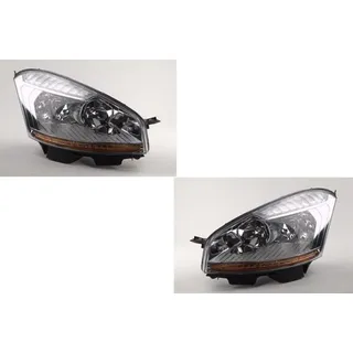 Johns Johns, Scheinwerfer Halogen passend für Citroen C4 Picasso 07-10 H7 H1 Set Links Rechts
