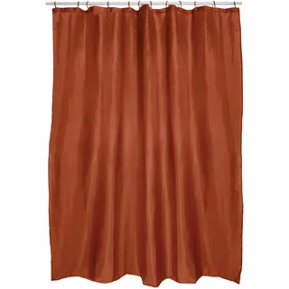 MSV Anti-Schimmel Duschvorhang - Anti-Bakteriell, waschbar, wasserdicht, Polyester, 180x200cm Terracotta Rot