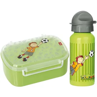 Sigikid Brotdose 24781 und Trinkflasche Fußball Kily Keeper 24795 Geschenkset für Kindergartenkinder oder ABC Schützen