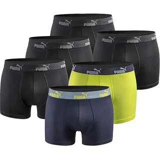 Puma Boxershorts 6er Pack black/blue/green M