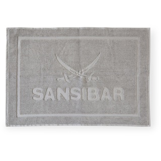 Badematte SANSIBAR COAST (BHT 70x5x50 cm) BHT 70x5x50 cm grau Badteppich Badvorleger Duschvorleger Duschmatte Badeteppich - grau