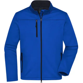 James & Nicholson Herren Softshell Jacke Recycled Polyester - Funktionelle Softshelljacke im sportlichen Design für Freizeitaktivitäten oder Business | Farbe: nautic-blue | Grösse: XL - XL