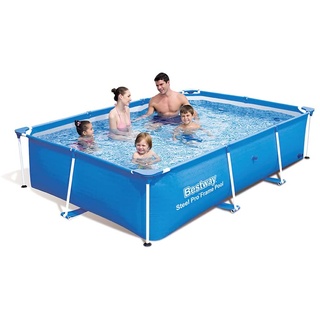 Bestway Frame Pool Deluxe Splash Jr. - Steel Pro, 259 x 170 x 61 cm, blau