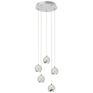 LUCANDE Hayley 5-flg. 30 cm geschwungen transparent aus Glas
