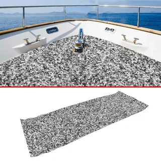 Yacht-/bootsbodenmatte, Eva-tarnmatte, Tarnmuster, Rutschfeste Matte, 240 X 90 Cm, Schwarz, Grau, Weiß (große Größe)